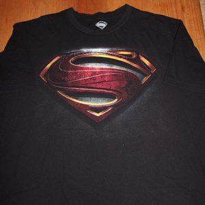 DC Comic Man of Steel, Black T-shirt, Sz. XXL